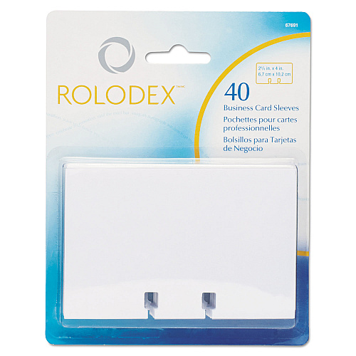 Rolodex Business Card File Refill Sleeves (67691)
