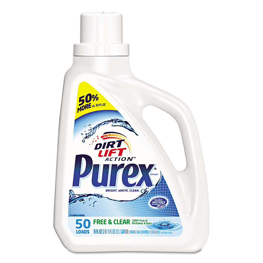Purex&reg; Free and Clear Liquid Laundry Detergent, 75-oz. Bottle (2420006040EA)