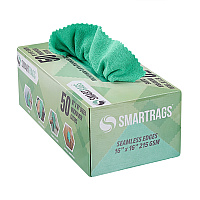 Smartrags Xl Microfiber 35 Gram 16x16 Green, Case Of 400 (M931G)