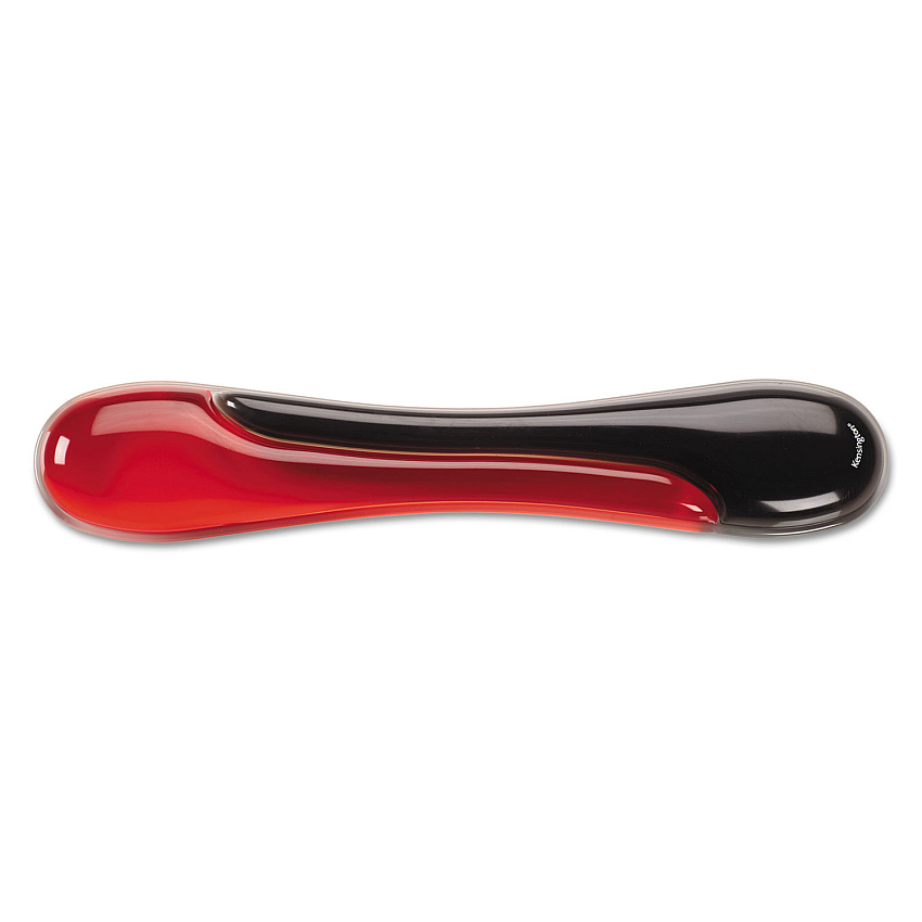Kensington Duo Gel Wave Keyboard Wrist Rest, 22.62 x 5.12, Red (62398)