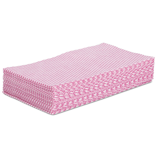 Boardwalk&reg; Foodservice Wipers, Pink/White, 12 x 21, 200/Carton (BWKN8140)