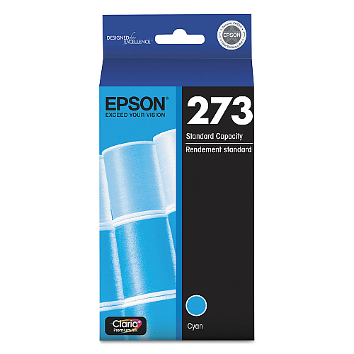Epson T273220-S (273) Claria Ink, 300 Page-Yield, Cyan