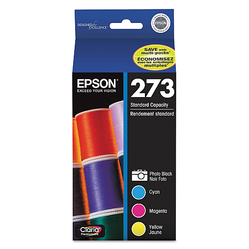 Epson T273520-S (273) Claria Ink, 300 Page-Yield, Tri-Color