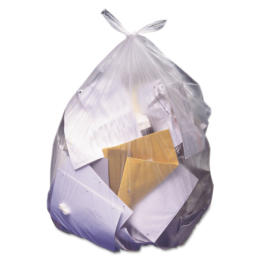 Heritage High-Density Waste Can Liners, 45 gal, 14 mic, 40" x 48", Natural, 25 Bags/Roll, 10 Rolls/Carton (Z8048HNR02)