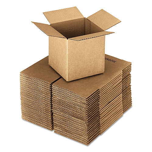 Universal Cubed Fixed-Depth Corrugated Shipping Boxes, Regular Slotted Container (RSC), 16" x 16" x 16", Brown Kraft, 25/Bundle (UNV161616)