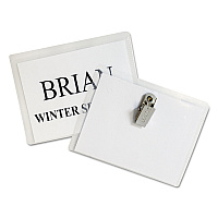 C-Line Name Badge Kits, Top Load, 4 x 3, Clear, 50/Box (95543)