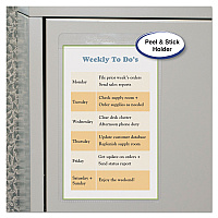 C-Line Self-Adhesive Shop Ticket Holders, Super Heavy, 25 Sheets, 5 x 8, 50/Box (70058)