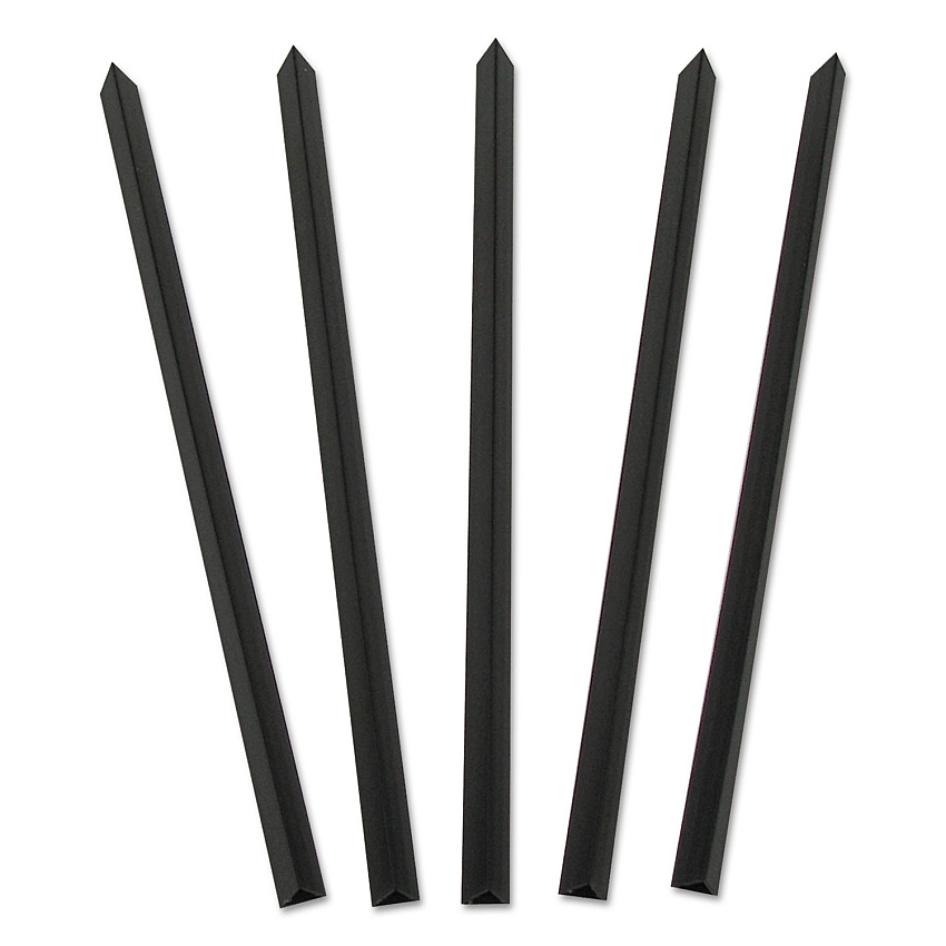 C-Line Slide 'N Grip Binding Bars, Black, 11 x 1/2, 100/Box (34221)