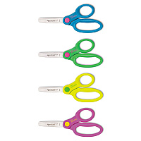 Westcott Kids' Scissors with Antimicrobial Protection, Rounded Tip, 5" Long, 2" Cut Length, Randomly Assorted Handle Color (14606)