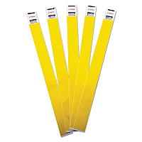 Advantus Crowd Management Wristbands, Sequentially Numbered, 9.75" x 0.75", Yellow, 500/Pack (75512)