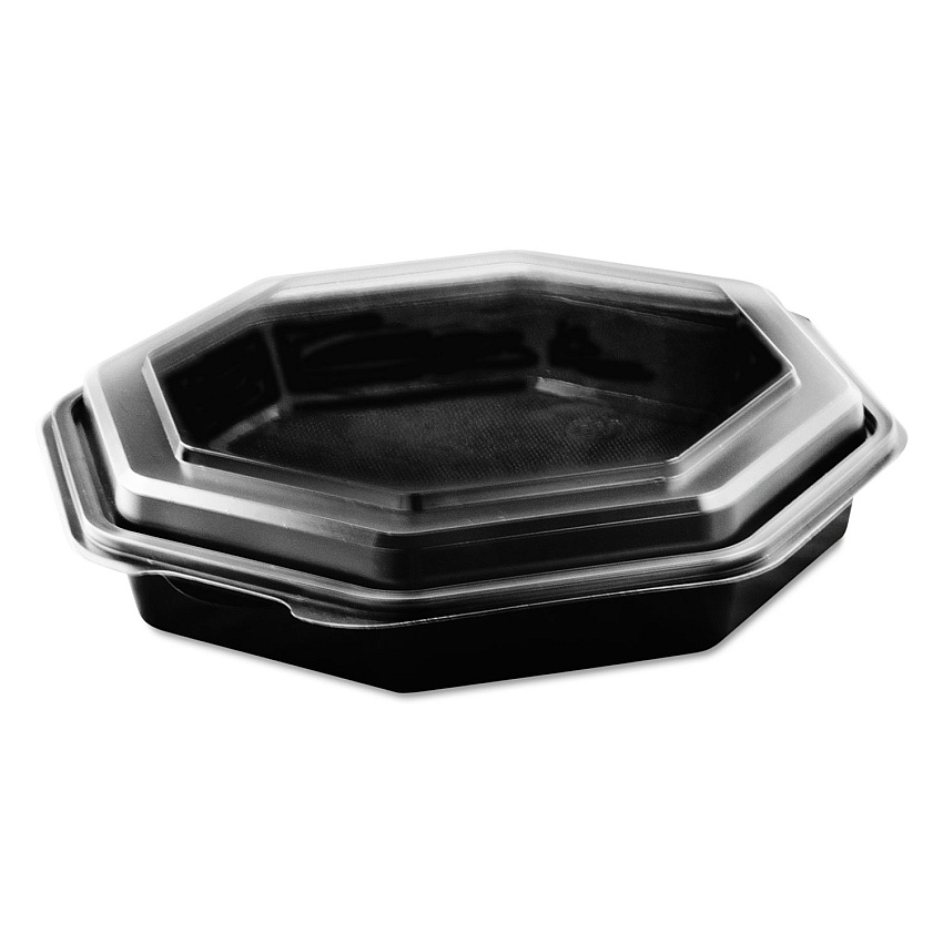 Dart 864057AP94 OctaView Hinged-Lid Cold Food Containers
