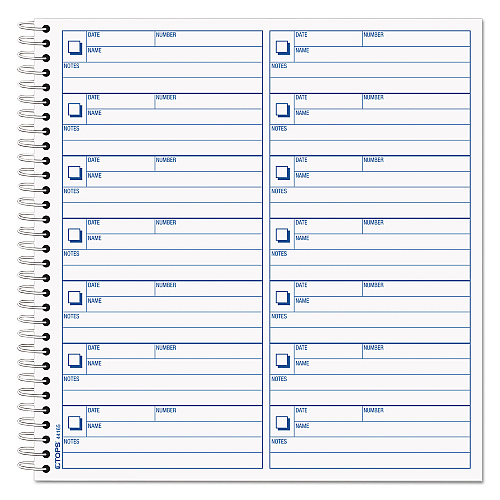 TOPS Voice Mail Message Book, One-Part (No Copies), 4 x 1.14, 14 Forms/Sheet, 1,400 Forms Total (44165)