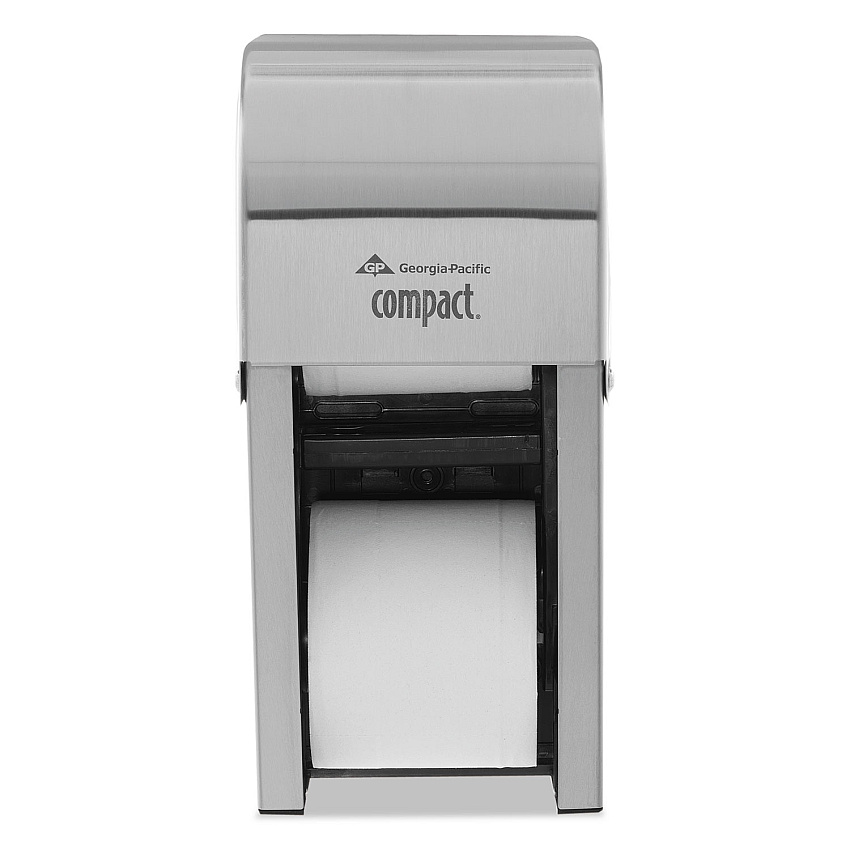 Georgia-Pacific 56782 Compact Vertical Double Roll Coreless Tissue Dispenser