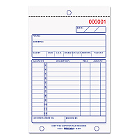 Rediform Sales Book, 12 Lines, Two-Part Carbonless, 4.25 x 6.38, 50 Forms Total (5L527)