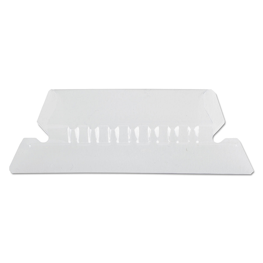 Pendaflex Transparent Colored Tabs For Hanging File Folders, 1/5-Cut, Clear, 2" Wide, 25/Pack (42CR)