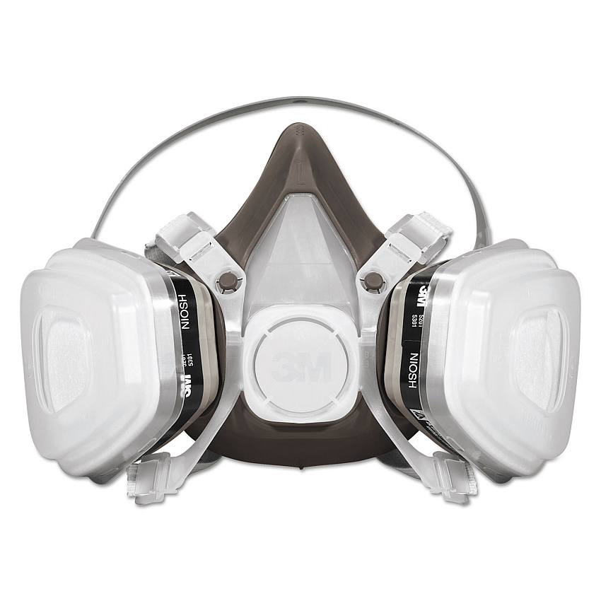3M Half Facepiece Disposable Respirator Assembly, Large (53P71)