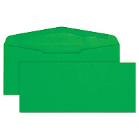 Quality Park Colored Envelope, #10, Commercial Flap, Gummed Closure, 4.13 x 9.5, Green, 25/Pack (11135)