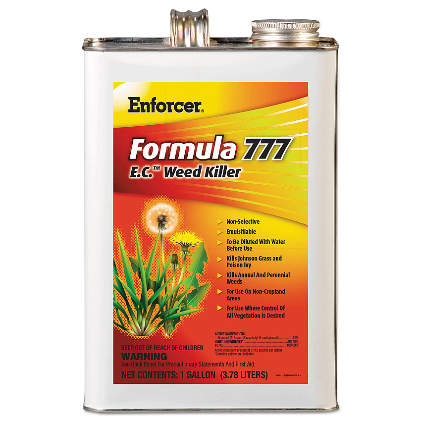 Enforcer Formula 777 E.C. Weed Killer, Non-Cropland, 1 gal Can, 4/Carton (136423)