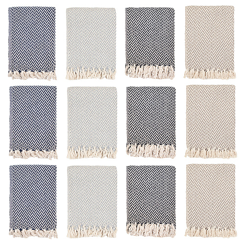 Common Ground Throw 50x70 Chevron Pattern - Case Of 12 (THROW-CHEV-50X70-CS)