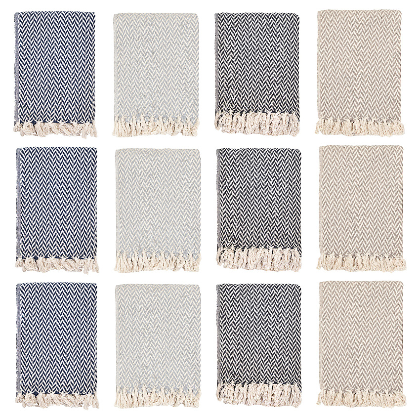Common Ground Throw 50x70 Chevron Pattern - Case Of 12 (THROW-CHEV-50X70-CS)
