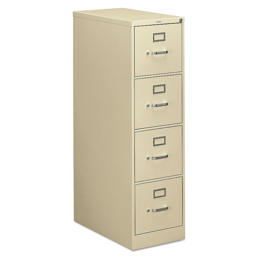 HON 310 Series Vertical File, 4 Letter-Size File Drawers, Putty, 15" x 26.5" x 52" (314PL)