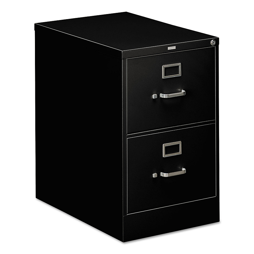 HON 310 Series Vertical File, 2 Legal-Size File Drawers, Black, 18.25" x 26.5" x 29" (312CPP)