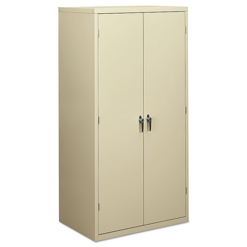 HON Assembled Storage Cabinet, 36w x 24.25d x 71.75h, Putty (SC2472L)