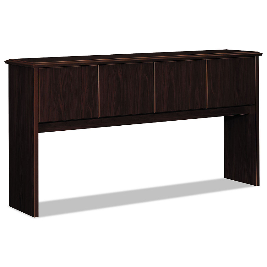 HON 94000 Series Stack-On Storage Hutch with 4 Doors, 70w x 16.13d x 37h, Mahogany (94234NN)