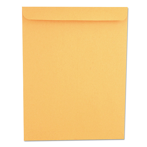 Universal Catalog Envelope, 28 lb Bond Weight Kraft, #13 1/2, Square Flap, Gummed Closure, 10 x 13, Brown Kraft, 250/Box (UNV44165)