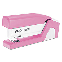 Bostitch InCourage Spring-Powered Compact Stapler, 20-Sheet Capacity, Pink/Gray (1588)