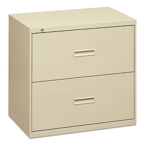 HON 400 Series Lateral File, 2 Legal/Letter-Size File Drawers, Putty, 36" x 18" x 28" (482LL)