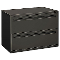 HON Brigade 700 Series Lateral File, 2 Legal/Letter-Size File Drawers, Charcoal, 42" x 18" x 28" (792LS)