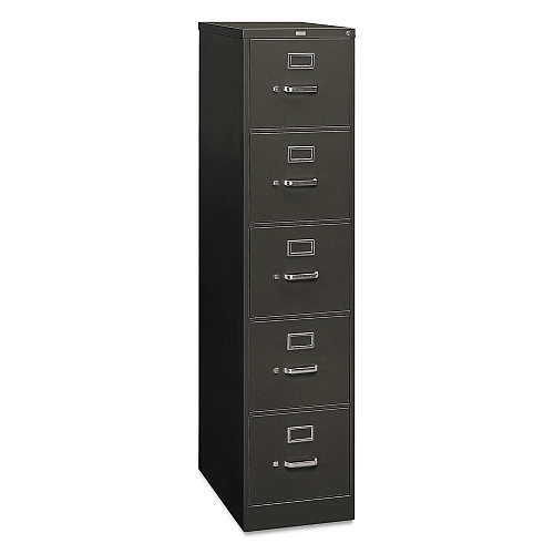 HON 310 Series Vertical File, 5 Letter-Size File Drawers, Charcoal, 15" x 26.5" x 60" (315PS)