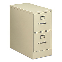 HON 210 Series Vertical File, 2 Letter-Size File Drawers, Putty, 15" x 28.5" x 29" (212PL)