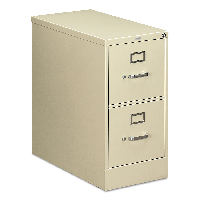 HON 210 Series Vertical File, 2 Letter-Size File Drawers, Putty, 15" x 28.5" x 29" (212PL)