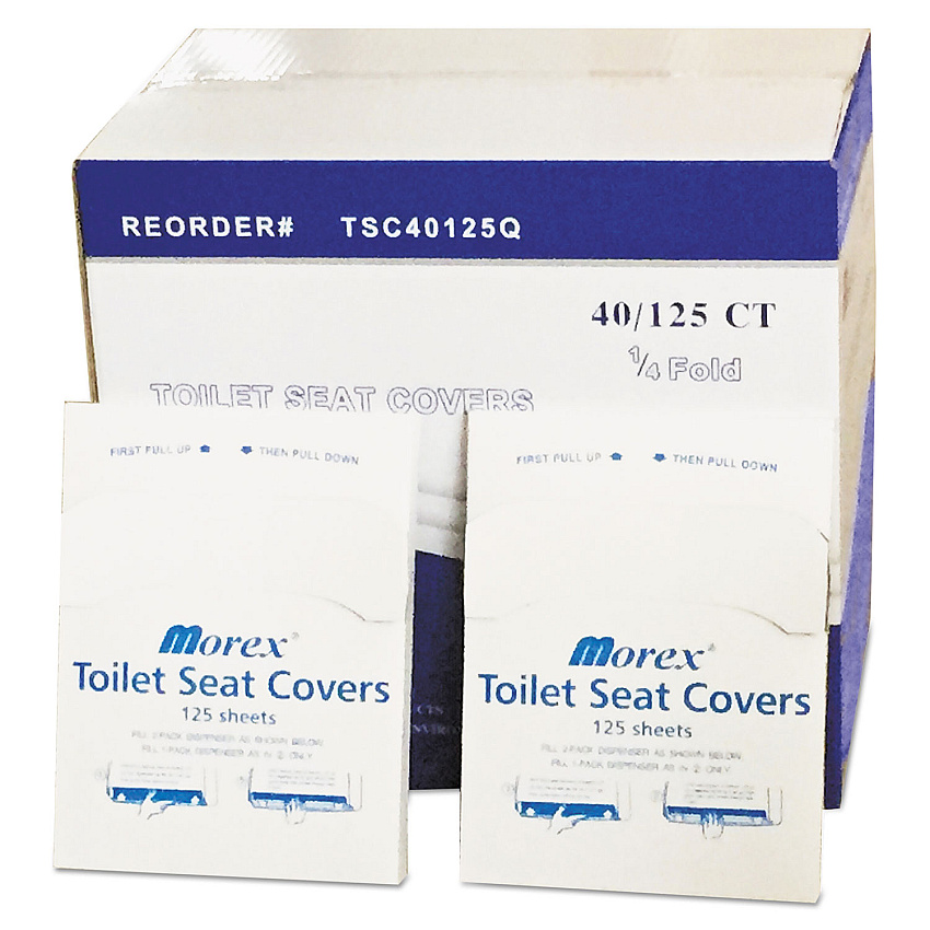 GEN&reg; Toilet Seat Covers, 1/4-Fold, White, 5000 Covers (GENTSC40125QB)