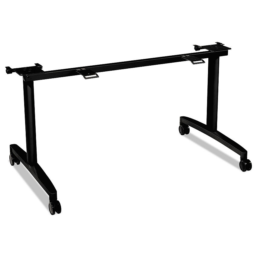 HON Huddle Flip-Top Base for 30" Deep Table Tops, 51.63w x 23.5d x 28.38h, Black (MFLIP30CP)
