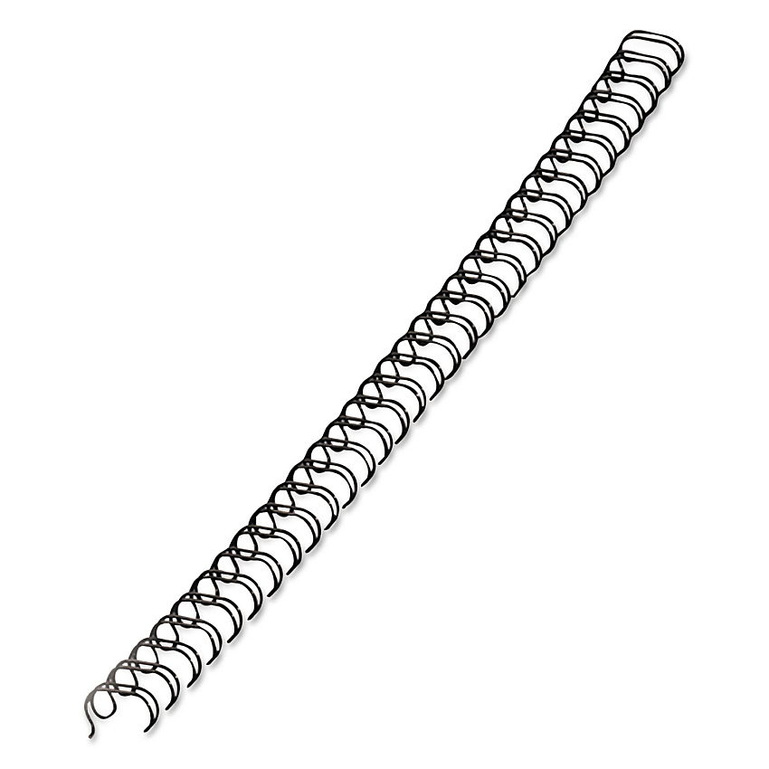 Fellowes Wire Bindings, 1/4" Diameter, 35 Sheet Capacity, Black, 25/Pack (52539)