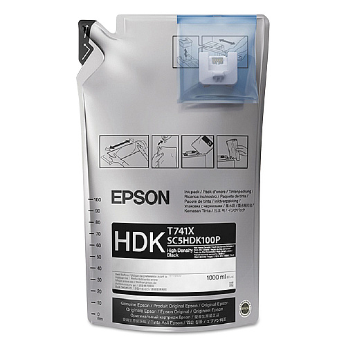Epson T741100 UltraChrome DS Ink, Black, 6/Pack (T741120)