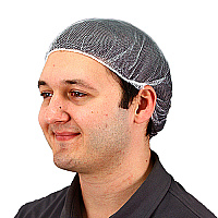 21 In. Heavyweight Polyester Hairnet White, Case Of 1000 (MC-21-1000/W)