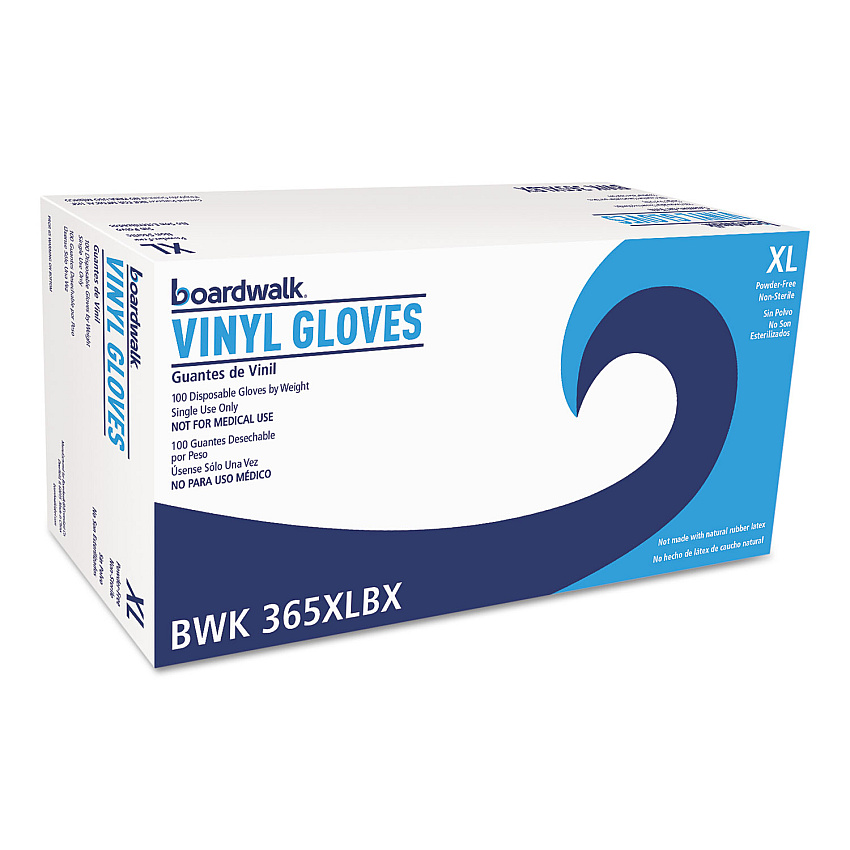 Boardwalk&reg; General Purpose Vinyl Gloves, Clear, XL, 100 Gloves (BWK365XLBX)