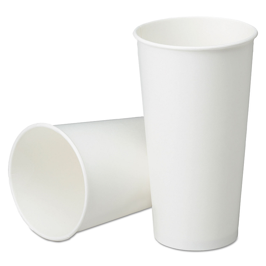 AbilityOne 7350016457875, SKILCRAFT Disposable Paper Cups for Cold Beverages, 21 oz, White, 1,000/Box