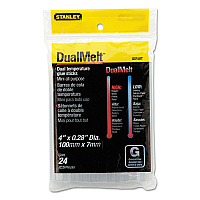 Bostitch Dual Temperature Mini Glue Sticks, 0.28" x 4", Dries Clear, 24/Pack (GS10DT)