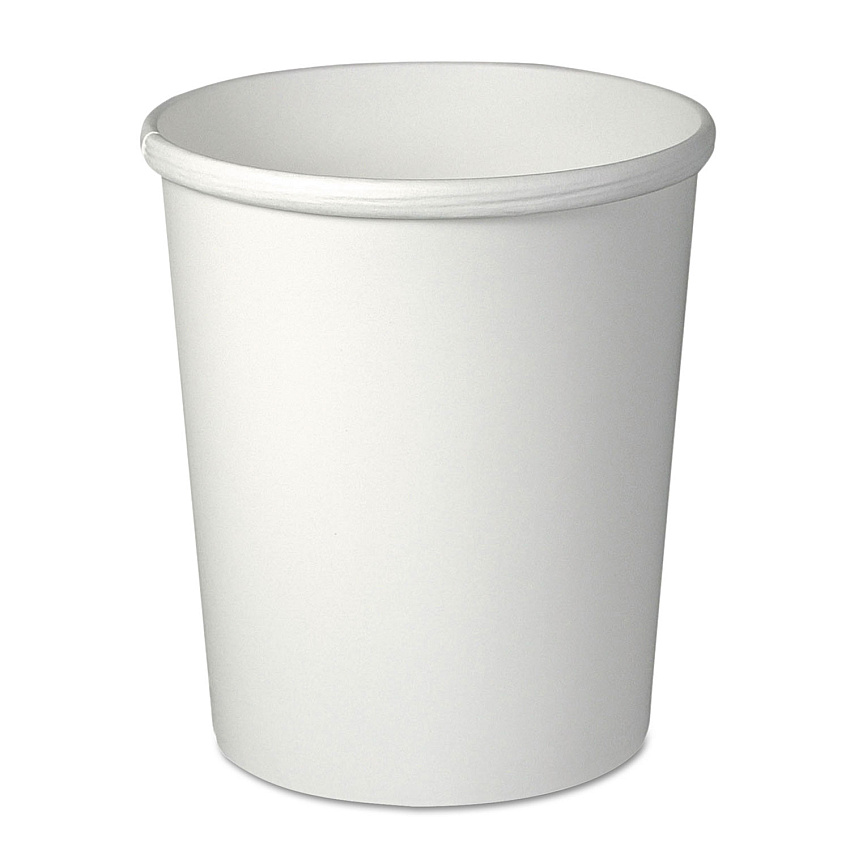 SOLO Flexstyle Double Poly Paper Containers, 32 oz, White, Paper, 25/Pack, 20 Packs/Carton (H4325U)