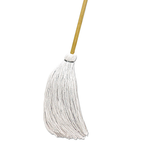 Boardwalk&reg; Deck Mop w/57" Wooden Handle, 16 oz Rayon Head, 12 Mops (BWKRD60016S)