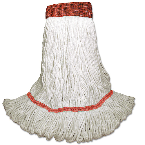 Boardwalk&reg; Loop-End Wet Mop Heads, Large, White, Rayon, 12 Mops (BWKSP200L18DZ)