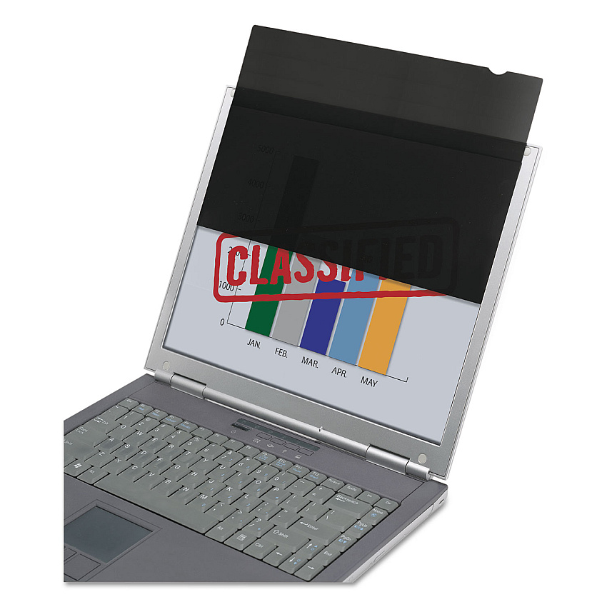 SKILCRAFT 24" Screen Privacy Filter Black 7045016192983, Shield Privacy Filter, LCD Monitor, Wide, 24", 16:9 (7045016192983)