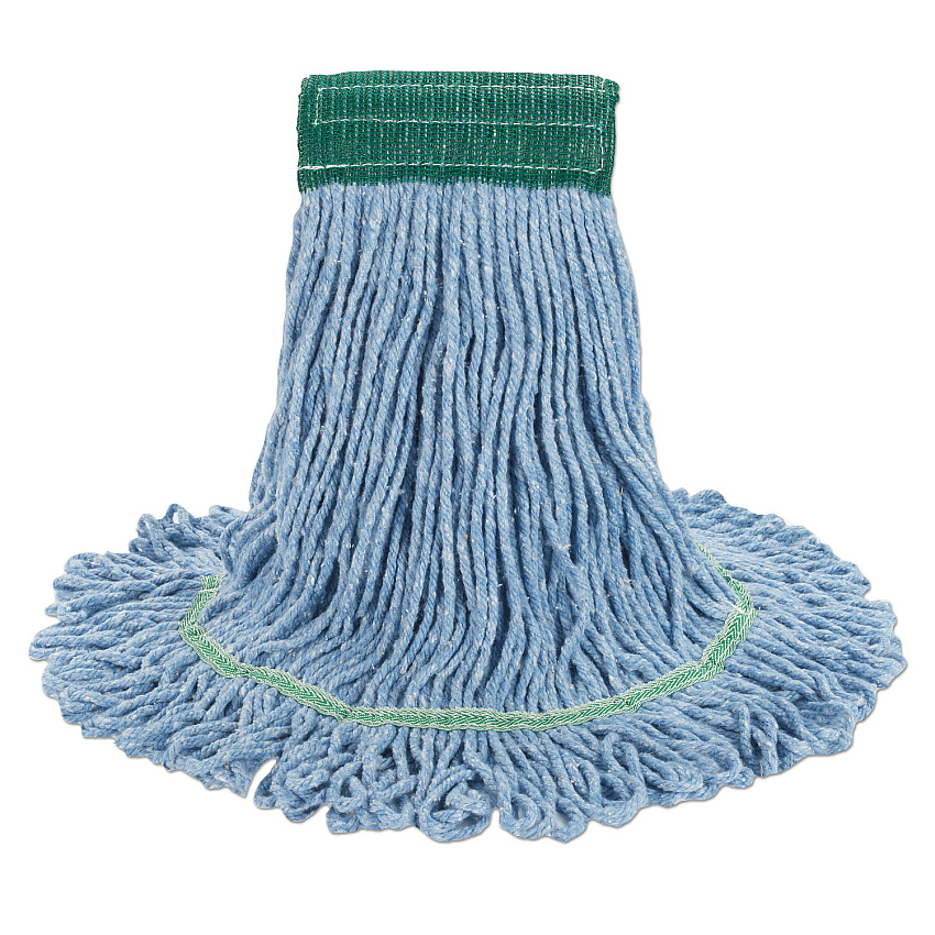 Boardwalk&reg; Super Loop Medium Mop Heads, Blue Yarn, 12 Mops (BWK502BLCT)