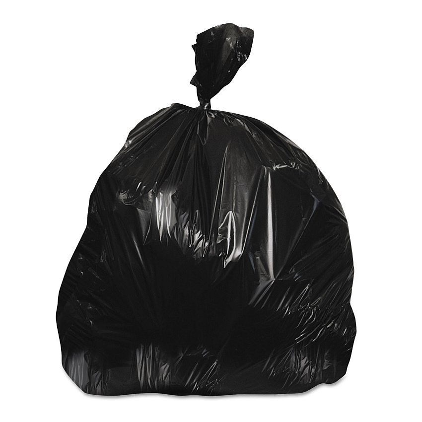 Heritage Linear Low-Density Can Liners, 10 gal, 0.9 mil, 24" x 23", Black, 500/Carton (H4823TK)