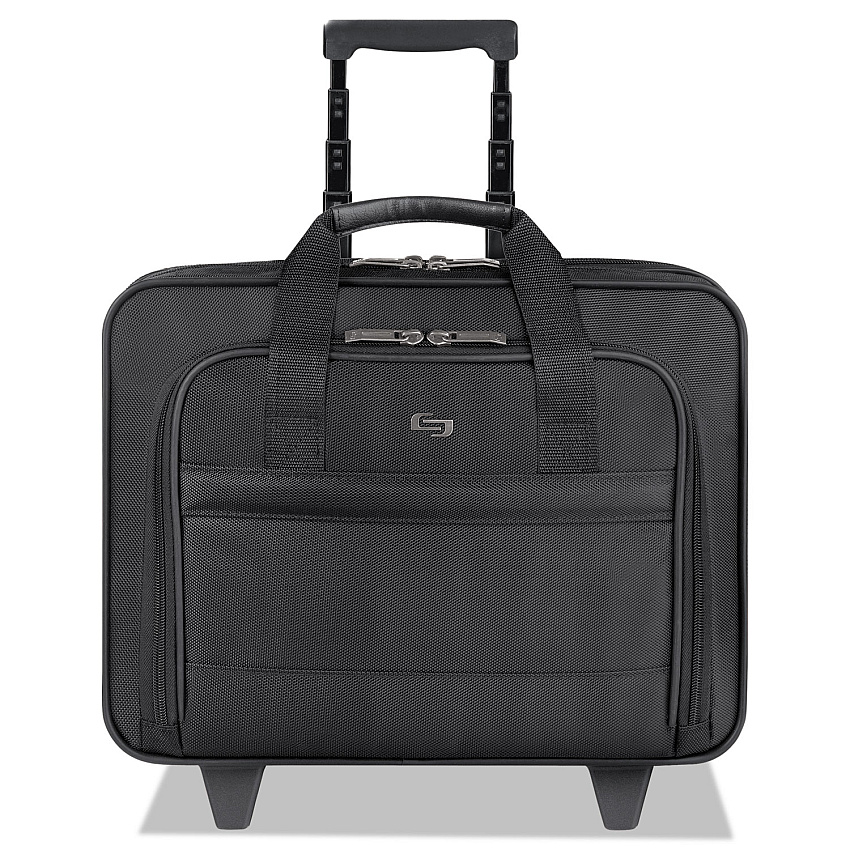 SOLO Classic Rolling Case, Fits Devices Up to 15.6", Ballistic Polyester, 15.94 x 5.9 x 12, Black (B1004)
